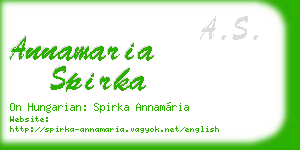 annamaria spirka business card